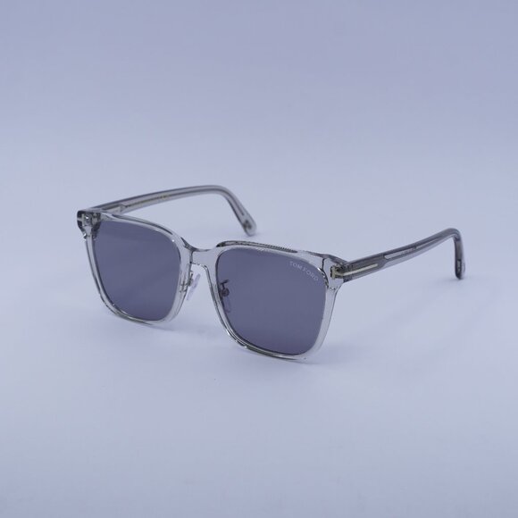 Tom Ford FT0891-K 20D Sunglasses Grey Square Frame, Smoke Polarized Lenses - Picture 1 of 10